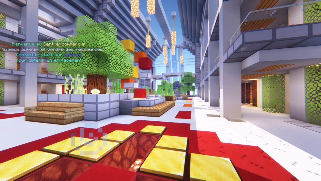 Screenshot of the shopping mall