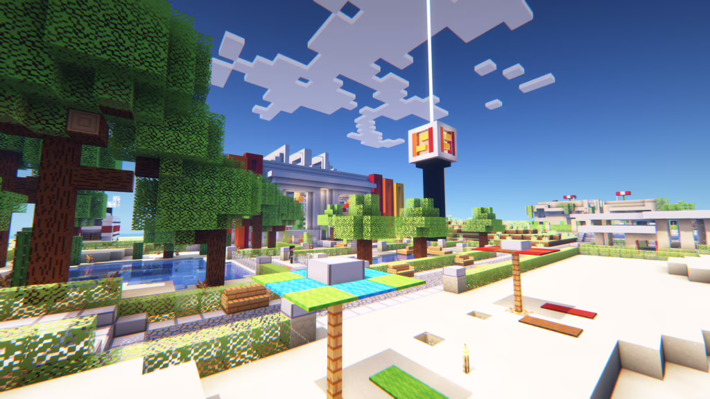Screenshot of the main island