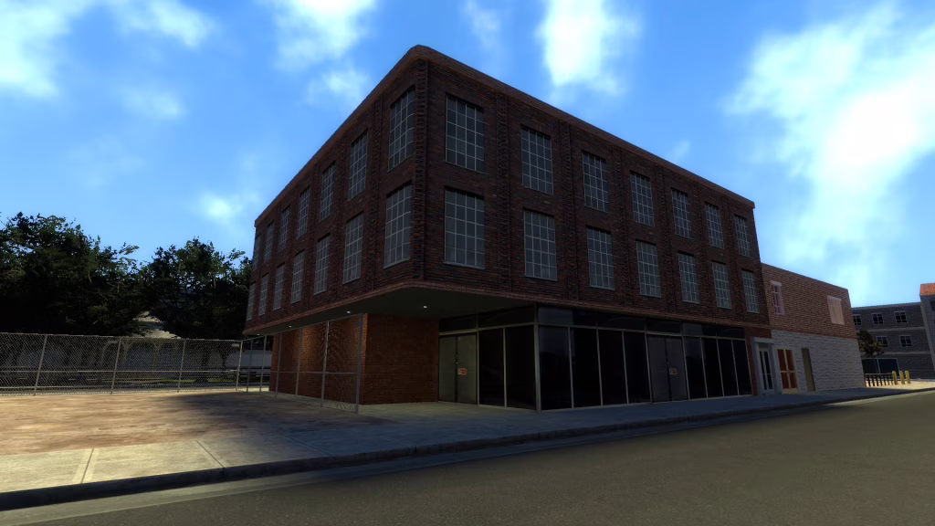 Rosewood brick building
