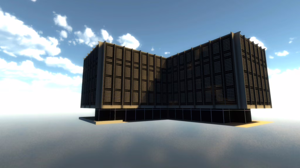 General view of the 3D model