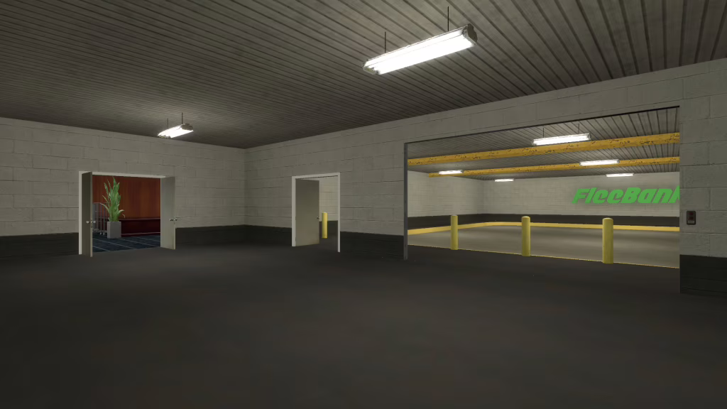 Bank basement