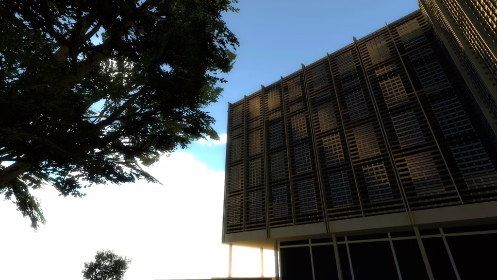 Perspective view of the laboratory