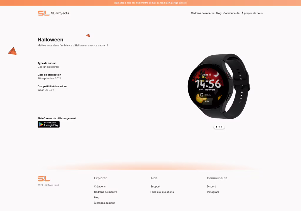 Dial Presentation Page