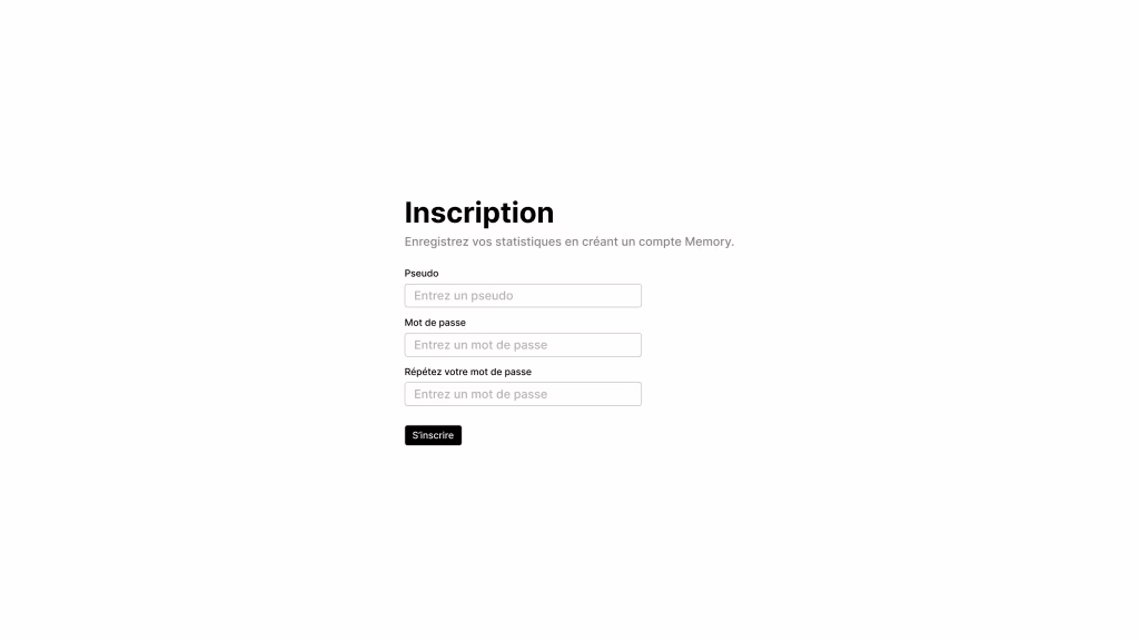 Registration Page