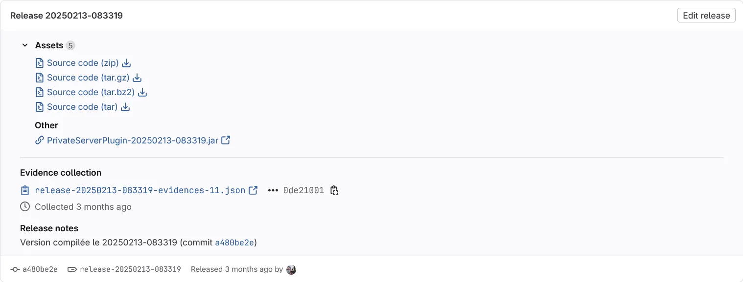 Illustration 3: Package Java compilé via un pipeline GitLab CI