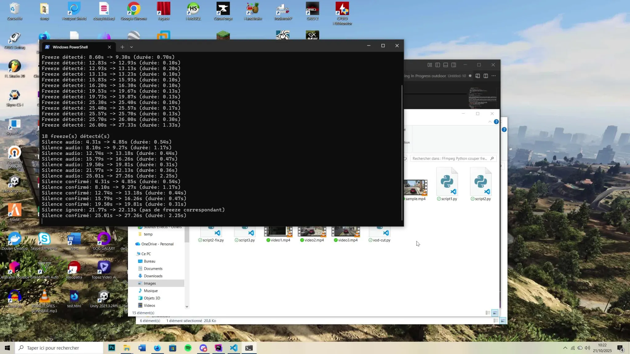 Miniature - Démonstration du script final
