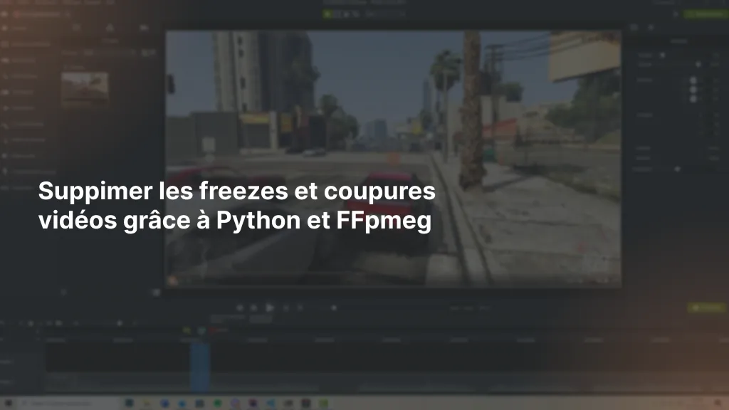 Image de couverture - Supprimer les freezes et coupures vidéos grâce à Python et FFmpeg