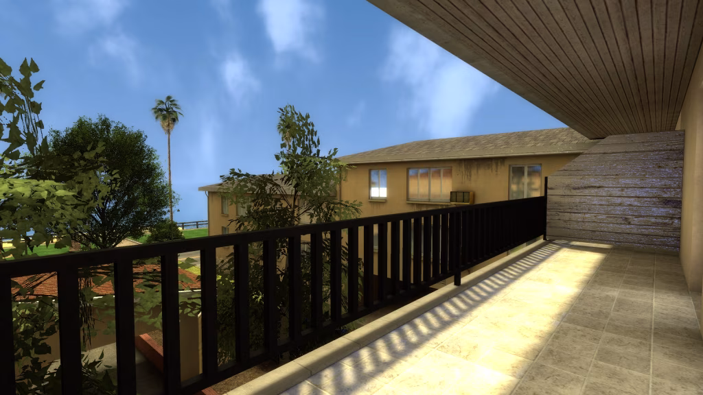 Vue de l'extérieur depuis le balcon